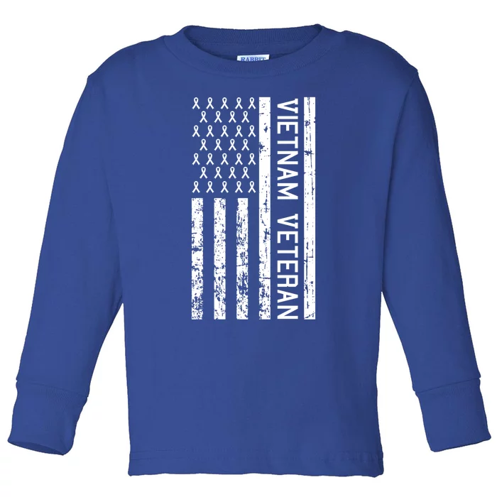 Vietnam Veterans Day American Flag Military Army Soldier Gift Toddler Long Sleeve Shirt