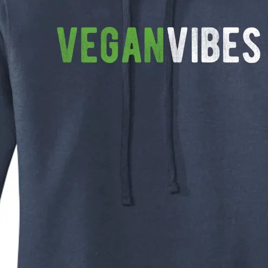 Vegan Vibes Design Gift For Plant Based Lifestyle Veganism Gift Women's Pullover Hoodie