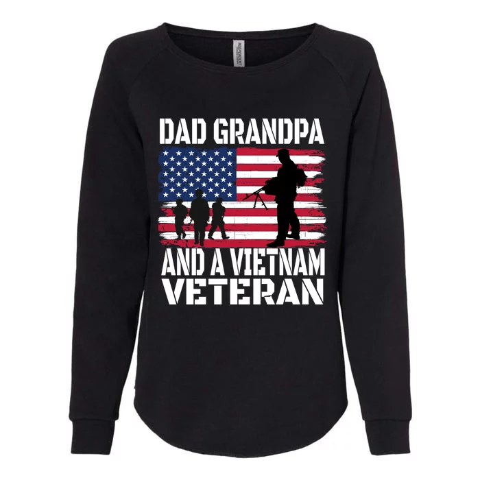 Vietnam Veterans Dad Grandpa Proud Military Vintage Gift Womens California Wash Sweatshirt