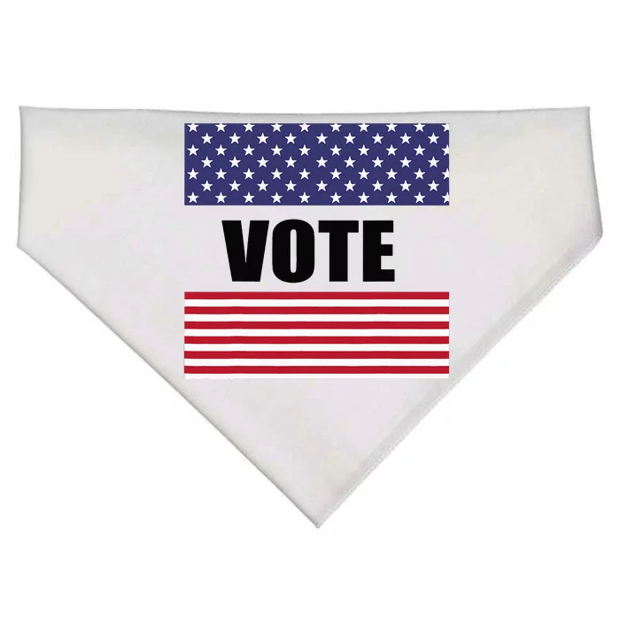 Vote Voting Elections USA-Made Doggie Bandana