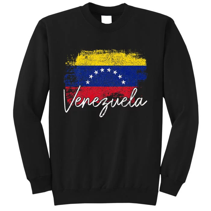 Venezuela Vintage Flag Venezuelan Pride Roots Tall Sweatshirt