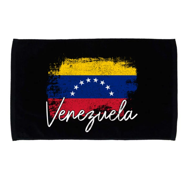 Venezuela Vintage Flag Venezuelan Pride Roots Great Gift Microfiber Hand Towel