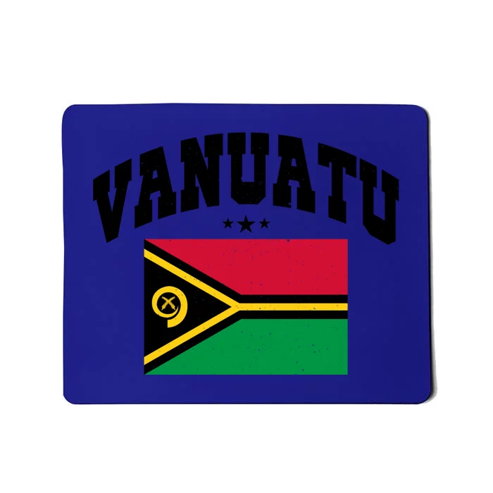 Vintage Vanuatu Flag Throwback Athletic Gift Mousepad