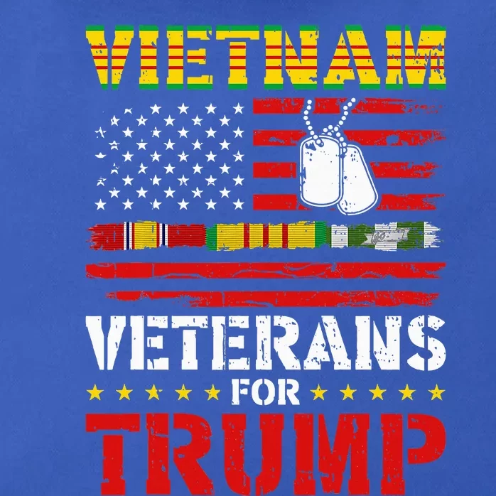 Vietnam Veterans For Trump 2024 Election Zip Tote Bag