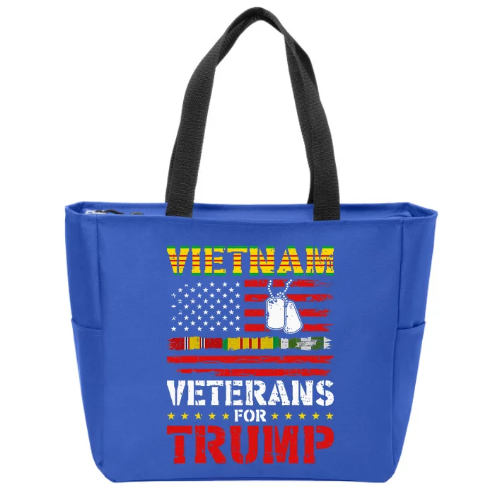 Vietnam Veterans For Trump 2024 Election Zip Tote Bag