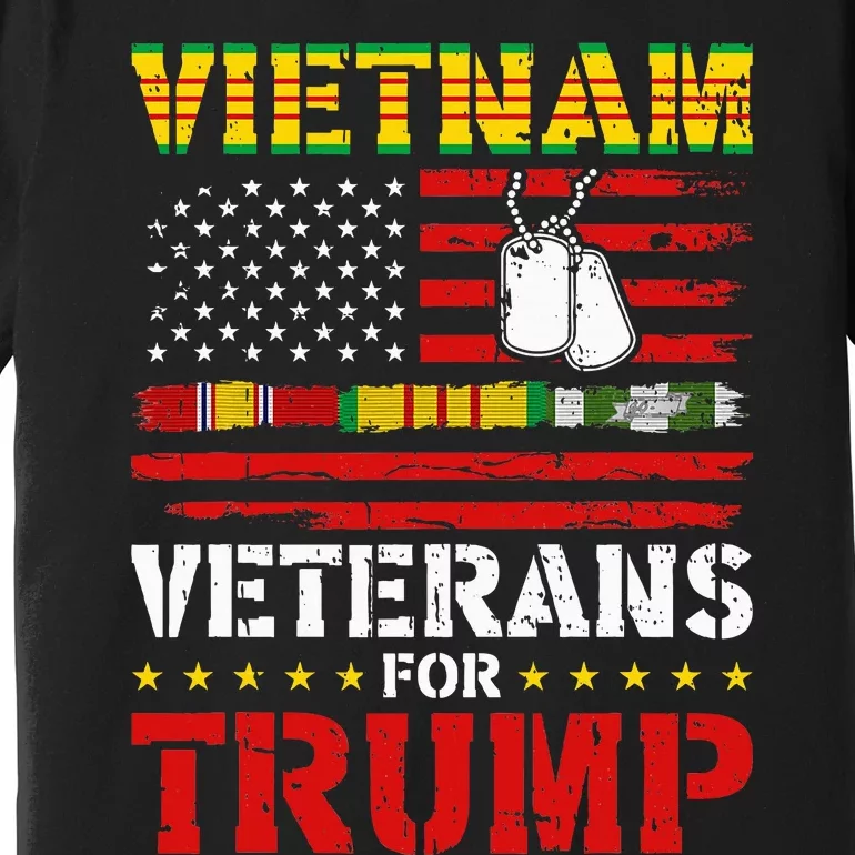 Vietnam Veterans For Trump 2024 Election Premium T-Shirt