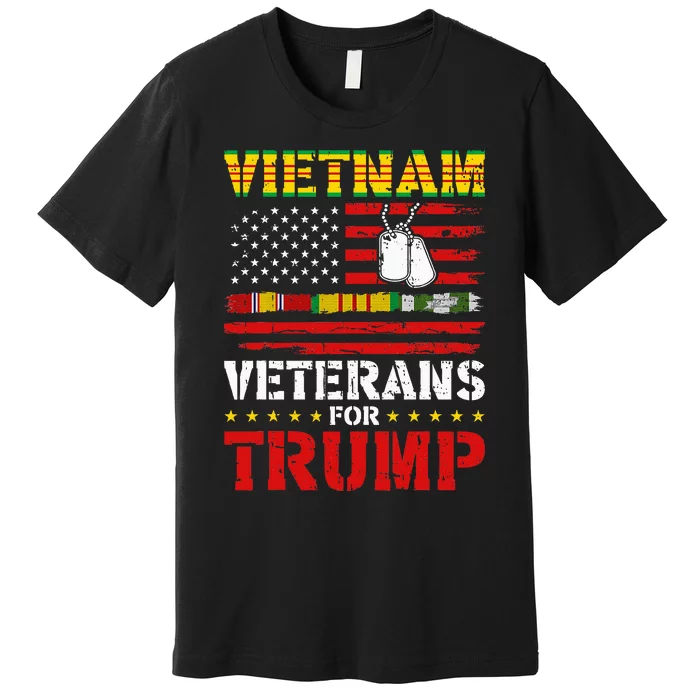 Vietnam Veterans For Trump 2024 Election Premium T-Shirt