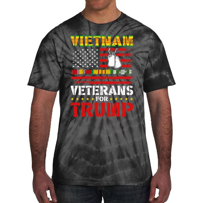 Vietnam Veterans For Trump 2024 Election Tie-Dye T-Shirt