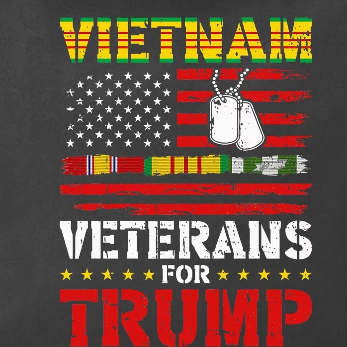 Vietnam Veterans For Trump 2024 Election Zip Tote Bag