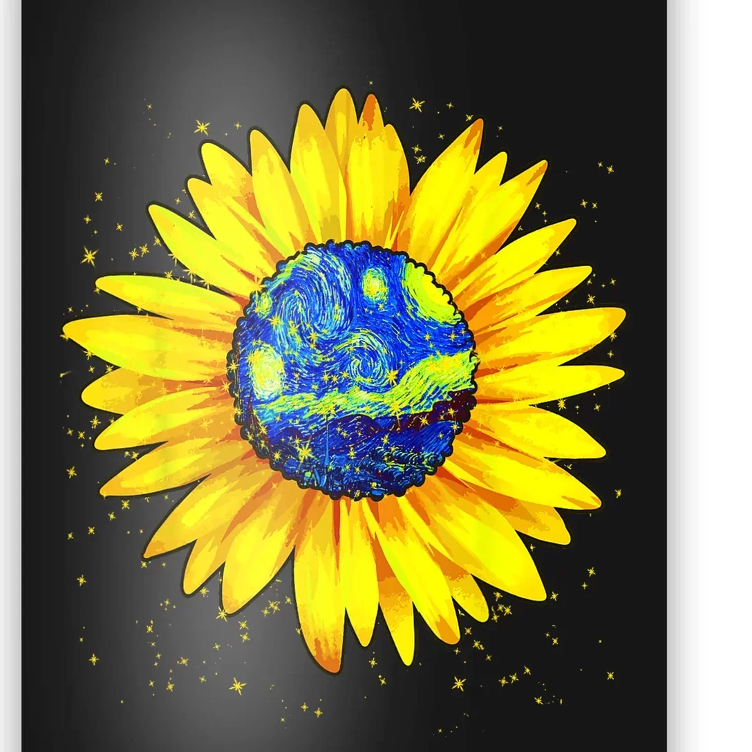 Vincent Van Gogh Starry Night Art Famous Painting Sunflower Poster