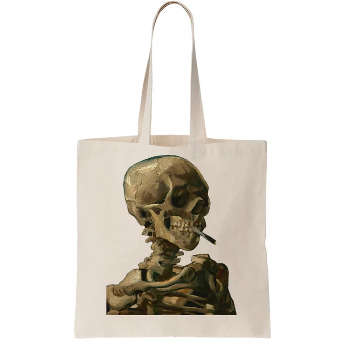 Vintage Van Gogh Skull Van Gogh Head Of A Skeleton Halloween Tote Bag