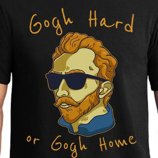 Vincent Van Gogh Hard Or Go Home Artist Humor Pun Pajama Set