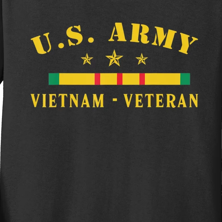 Vietnam Veteran Gift US Army Veteran Day Gift Kids Long Sleeve Shirt