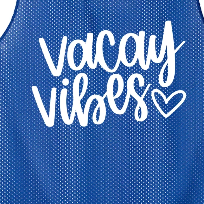 Vacay Vibes Gift Vacation Starts Now Gift Mesh Reversible Basketball Jersey Tank