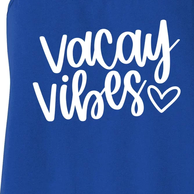 Vacay Vibes Gift Vacation Starts Now Gift Women's Racerback Tank