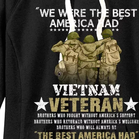 Vietnam Veteran Gift Memorial Day Gift Women's Fleece Hoodie