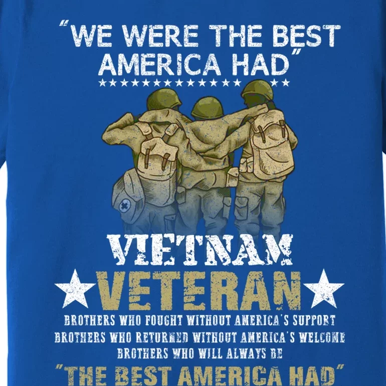 Vietnam Veteran Gift Memorial Day Gift Premium T-Shirt