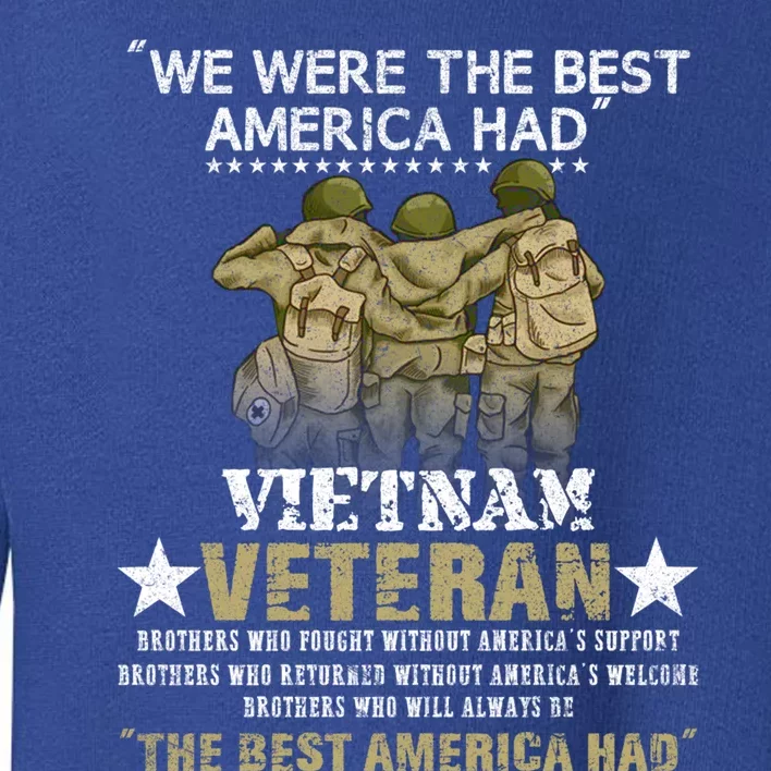 Vietnam Veteran Gift Memorial Day Gift Toddler Sweatshirt