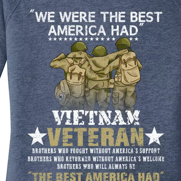 Vietnam Veteran Gift Memorial Day Gift Women's Perfect Tri Tunic Long Sleeve Shirt