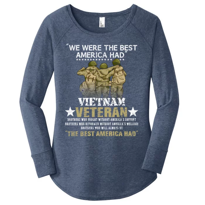 Vietnam Veteran Gift Memorial Day Gift Women's Perfect Tri Tunic Long Sleeve Shirt