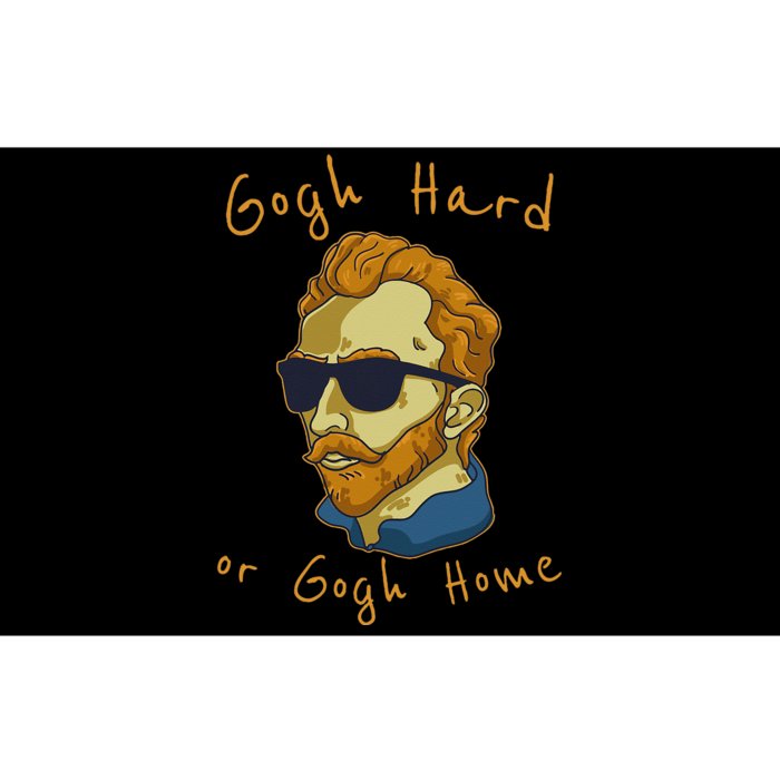 Vincent Van Gogh Hard Or Go Home Artist Humor Pun Bumper Sticker