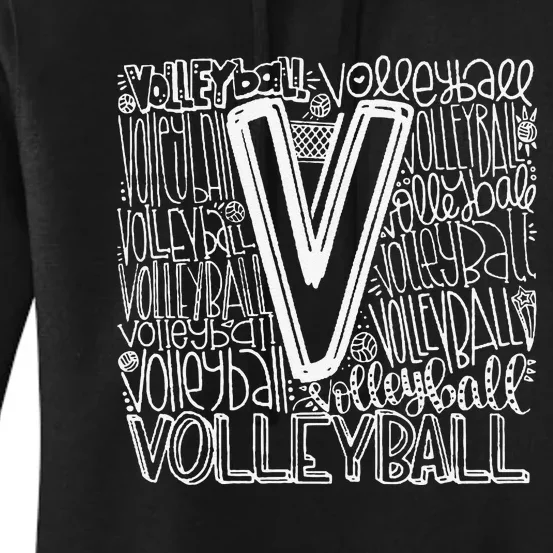 Volleyball Volleyball Gift Volleyball Women's Pullover Hoodie