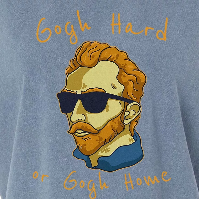 Vincent Van Gogh Hard Or Go Home Artist Humor Pun Garment-Dyed Women's Muscle Tee