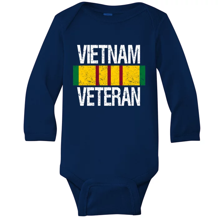 Vietnam Veteran Great Gift Baby Long Sleeve Bodysuit