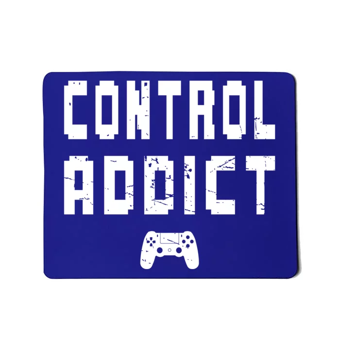 Vintage Video Game Lover Control Addict Gamer Joke Cute Gift Mousepad