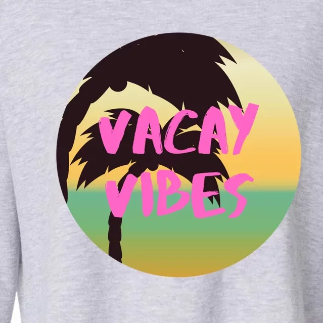 Vacay Vibes Gift Cropped Pullover Crew