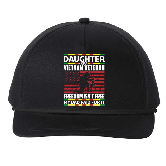 Vietnam Veteran Gift Daughter Tees Usa Freedom Gift Snapback Five-Panel Rope Hat