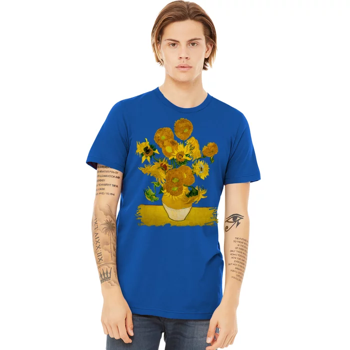 Vincent Van Gogh Sunflowers Cute Gift Premium T-Shirt