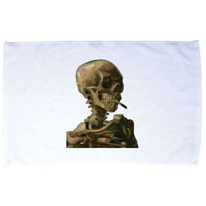 Vintage Van Gogh Skull Van Gogh Head Of A Skeleton Halloween Microfiber Hand Towel