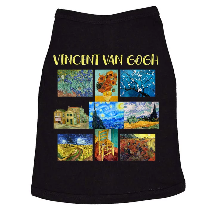 Vincent Van Gogh Masterpiece Art Apparel Doggie Tank