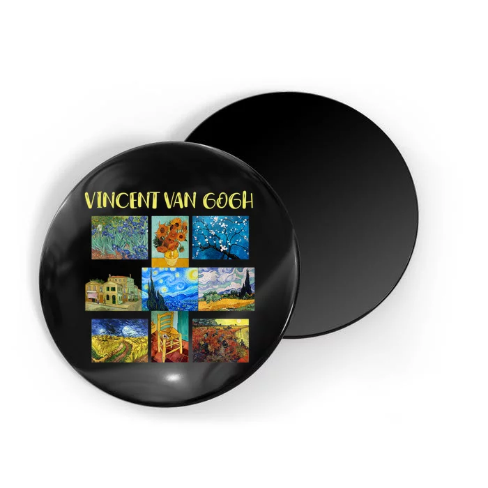 Vincent Van Gogh Masterpiece Art Apparel Magnet