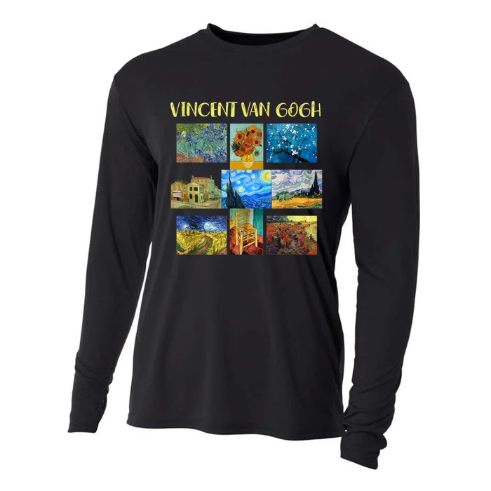 Vincent Van Gogh Masterpiece Art Apparel Cooling Performance Long Sleeve Crew