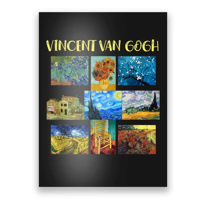 Vincent Van Gogh Masterpiece Art Apparel Poster