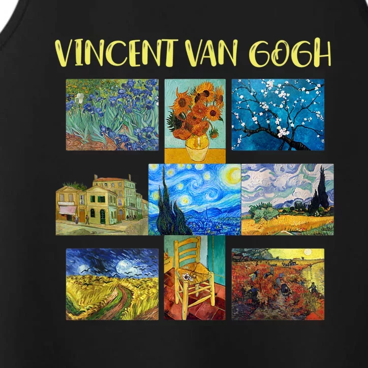 Vincent Van Gogh Masterpiece Art Apparel Performance Tank