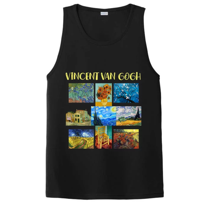 Vincent Van Gogh Masterpiece Art Apparel Performance Tank