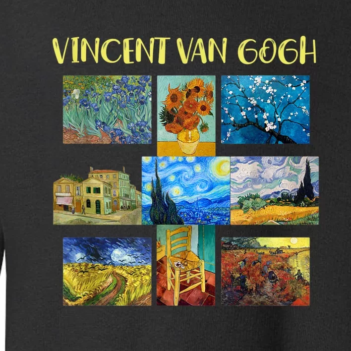 Vincent Van Gogh Masterpiece Art Apparel Toddler Sweatshirt