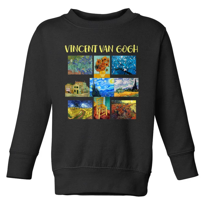 Vincent Van Gogh Masterpiece Art Apparel Toddler Sweatshirt