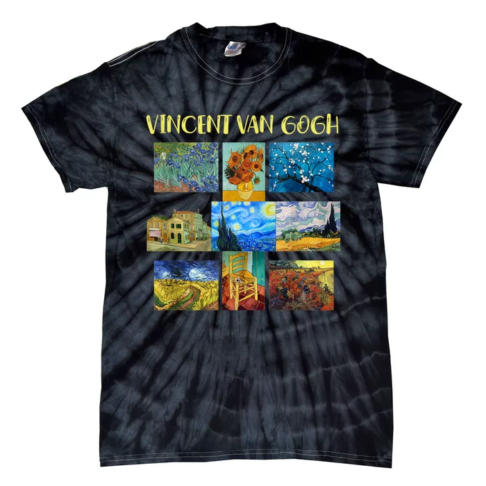 Vincent Van Gogh Masterpiece Art Apparel Tie-Dye T-Shirt