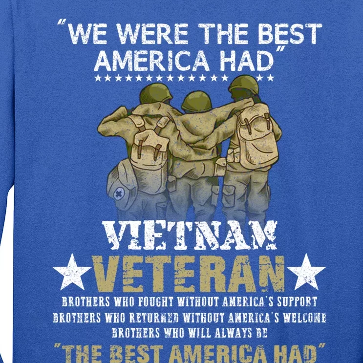 Vietnam Veteran Gift Memorial Day Gift Long Sleeve Shirt