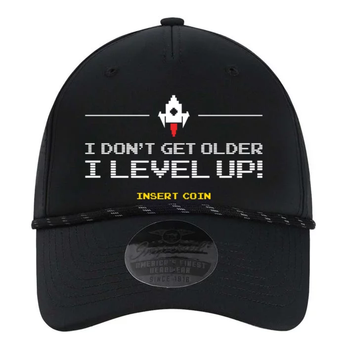 Vintage Video Game Style I Dont Get Older I Level Up Cool Gift Performance The Dyno Cap