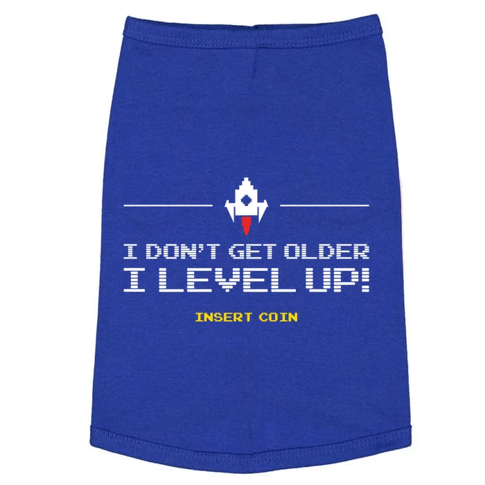 Vintage Video Game Style I Dont Get Older I Level Up Cool Gift Doggie Tank