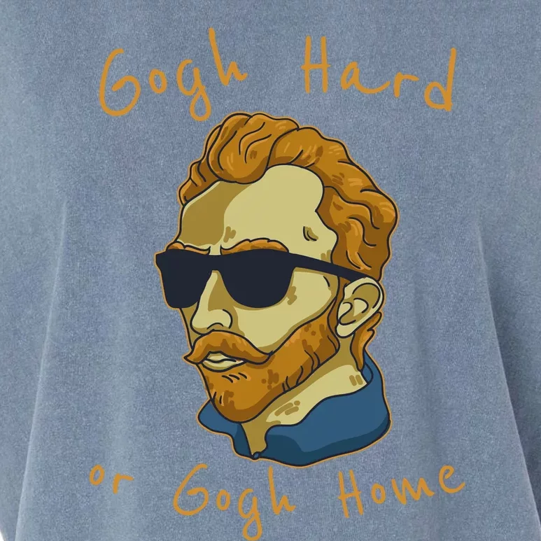 Vincent Van Gogh Hard Or Go Home Artist Humor Pun Garment-Dyed Women's Muscle Tee