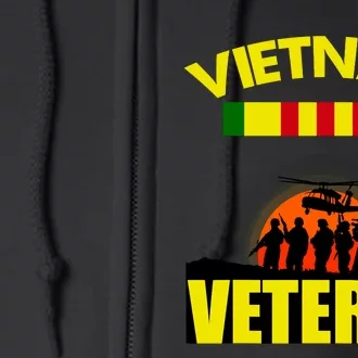 Vietnam Veterans Grumpy Old Vietnam Veteran Full Zip Hoodie