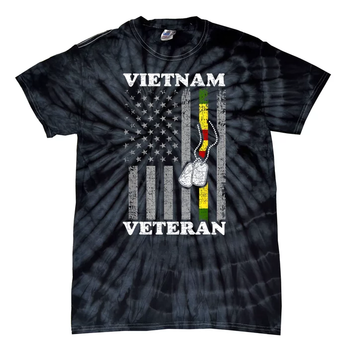 Vietnam Veteran Gift Tie-Dye T-Shirt