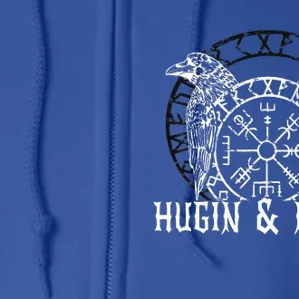 Viking Vanheimr Hugin & Munin Odin Full Zip Hoodie