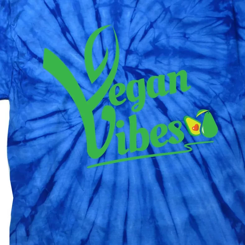 Vegan Vibes Herbivore Lover Plant Based Activist Meaningful Gift Tie-Dye T-Shirt